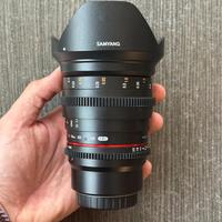 Samyang 20mm T1.9 Cine - Attacco Micro 4/3 (MFT)