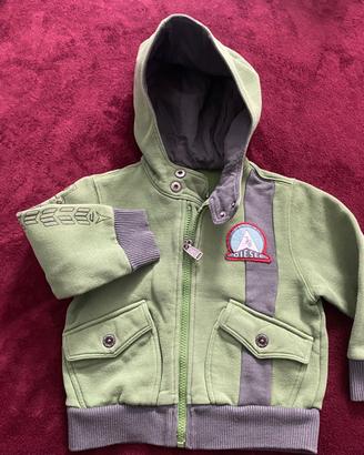 Giubbotto felpato con cappuccio per bambino DIESEL