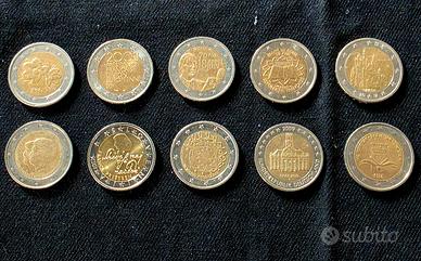 2 Euro commemorativi + Finlandia - 10 Pezzi