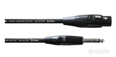 CAVO 6m XLR Femmina/Jack TRS [NUOVO]  Cavo Bilanci