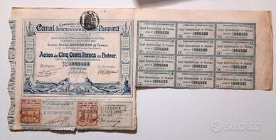 Azioni Canale di Panama 1880