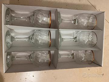 Set bicchieri di cristallo