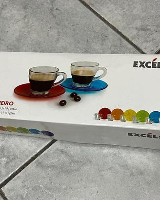 Set 6 Tazzine da Caffè con Piattini – EXCELSA