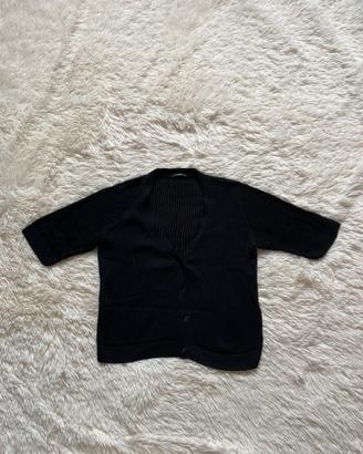 Cardigan blu a costine Tezenis a maniche corte