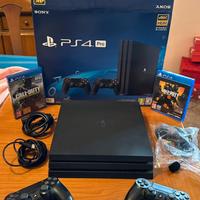 Console PS4 Pro 1TB + 2 controller + 2 giochi