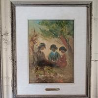 quadro a oilo Giordano "Conversazione"