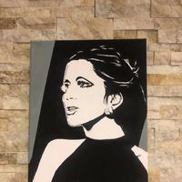 QUADRO DIPINTO '' MINA '' firmato e autenticato