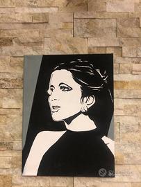 QUADRO DIPINTO '' MINA '' firmato e autenticato