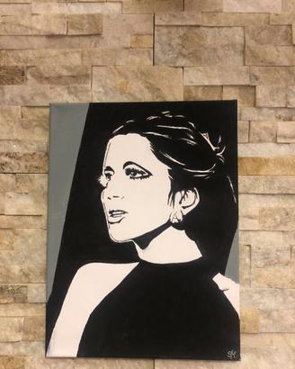 QUADRO DIPINTO '' MINA '' firmato e autenticato