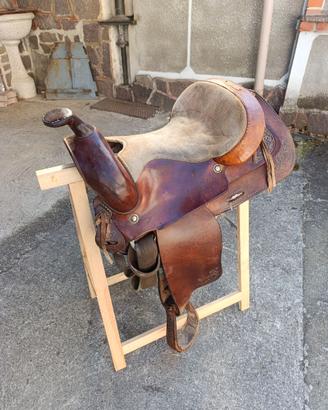 Sella western El cuero+sottosella Burioni