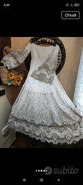 abito in pizzo macramè 