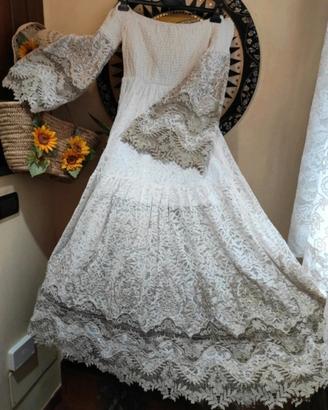 abito in pizzo macramè 