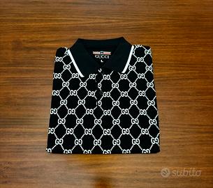 Polo monogramma nera