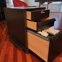 Cassettiera / archivio per ufficio IKEA, nero