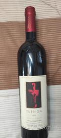 bottiglia di vino turriga 2002