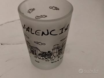 Bicchiere Shot Souvenir Valencia - Vetro Satinato 