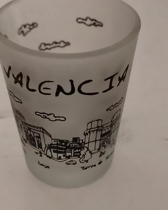 Bicchiere Shot Souvenir Valencia - Vetro Satinato 