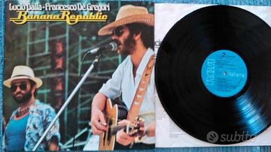LP  De Gregori  "Viva l'Italia" "Banana Republic"