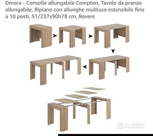 tavolo allungabile 