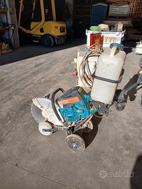 Taglia asfalto completa di carrellino