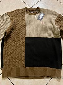 Maglione Dickies Lucas Patchwork Sweater Black