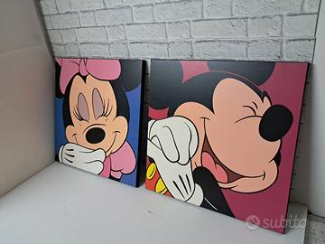 2 pannelli  decorativi minnie  e topolino .
