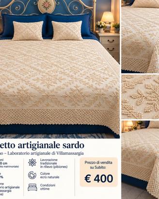 Tappeto in lino artigianato sardo Villamassargia