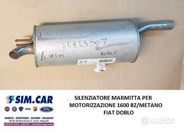 Silenziatore Fiat Doblo CC 1600 Bz/ Metano