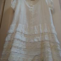 abito estivo in tessuto garza/ lino.