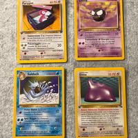 Lotto pokemon prima edizione 4 carte Ita
