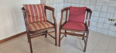 coppia di sedie/poltroncine