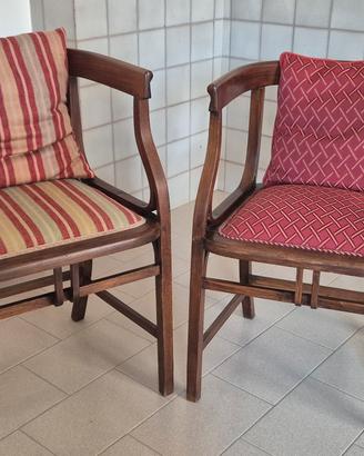 coppia di sedie/poltroncine