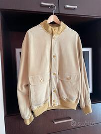 Giubbotto pelle daino giallo chiaro