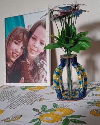 Vaso Arredo 3D Fatto a Mano in Diamond Painting