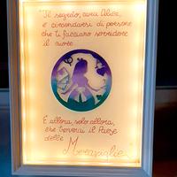 cornice LED alice nel paese delle meraviglie 