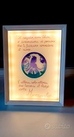 cornice LED alice nel paese delle meraviglie 