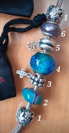 Charms e murrine Arg. 925 Tedora