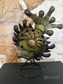 Portacandele a Forma di Pesce - Design Vintage