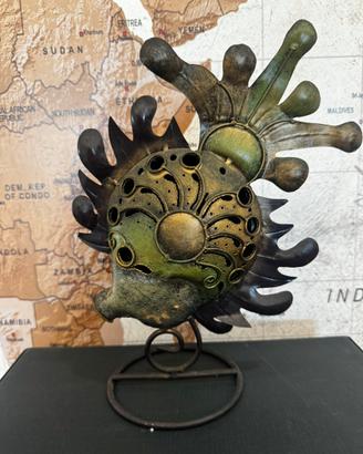 Portacandele a Forma di Pesce - Design Vintage
