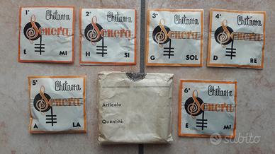 VECCHIE CORDE CHITARRA VINTAGE