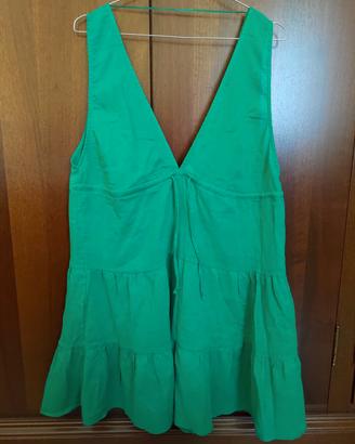 Abito corto verde Calzedonia