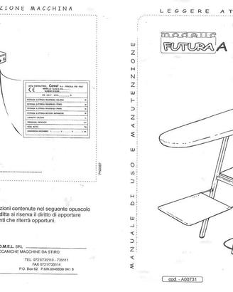 Tavolo da stiro COMEL - FUTURA A