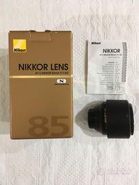 OBIETTIVO NIKON AF-S NIKKOR 85 mm F/1.4 G