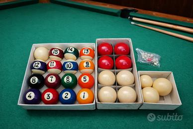 Set Bilie Biliardo Pool Americano + Italiano