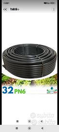 tubo polietilene 32 pn6 mt100 nuovo