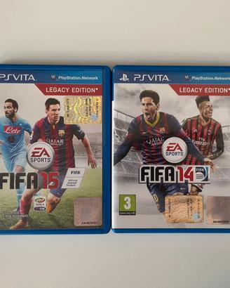 Lotto FIFA 14 + FIFA 15 PS Vita