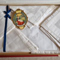 Tovaglia 12 posti bianca anni 60