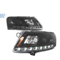 FARI AUDI A6 C6 04-08 CON DRL VERI NERI