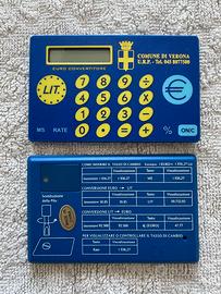 Euroconvertitore calcolatrice vintage 2001
