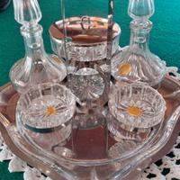 SET DA TAVOLO SALE PEPE OLIO ACETO VINTAGE ANNI 50